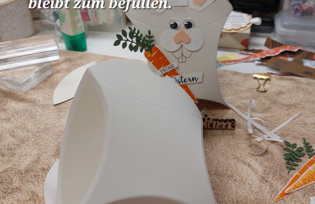 Anleitung Hasenverpackung, Ostern